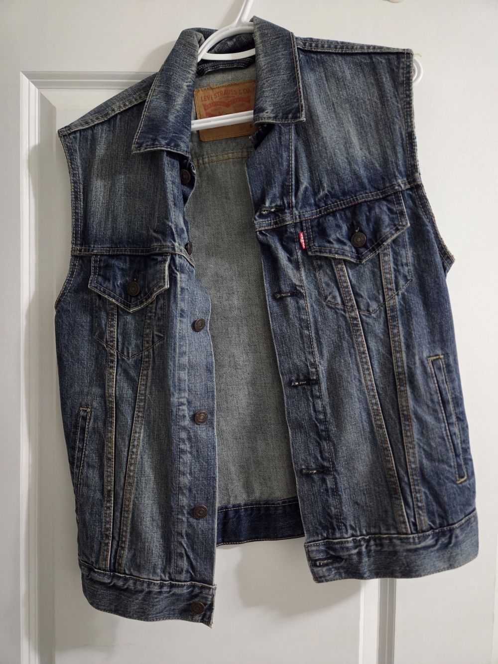 Vintage Levi's Men’s Trucker Blue Denim Vest